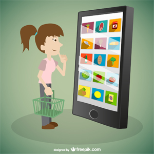 customer buying on online store customer buying on online store