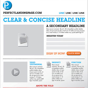 Landing page Landing page